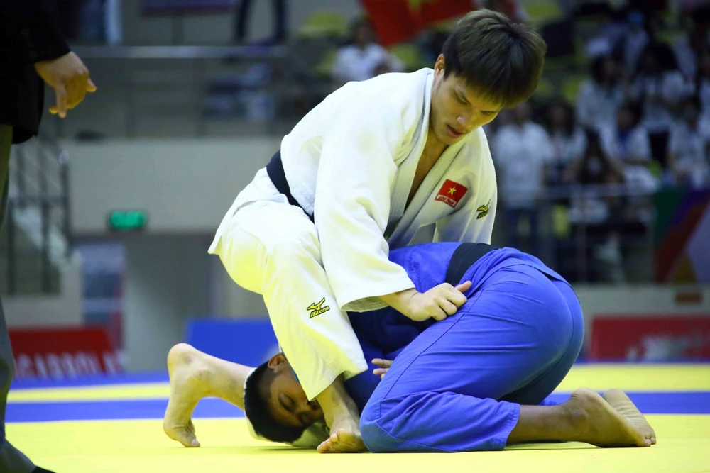 Trận đấu Judo tại SEA Games 31, vận động viên Việt Nam giành HCĐ